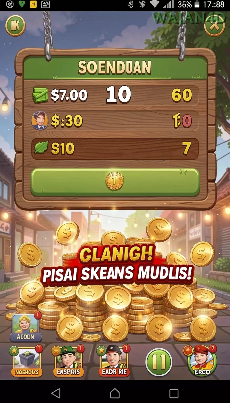 Cuplikan layar menu unduhan wajan4d untuk perangkat Android
