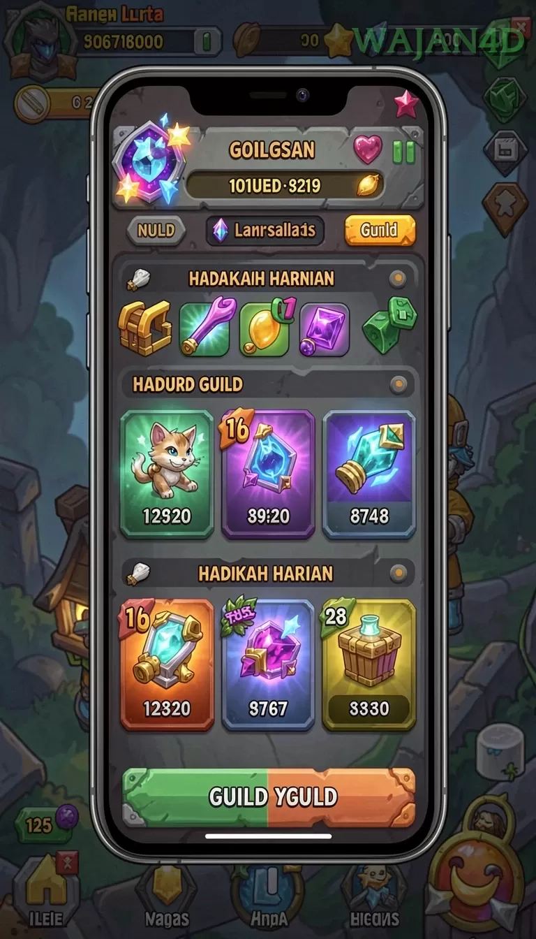 Galeri pratinjau visual wajan4d build APK resmi terbaru